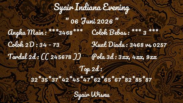 Syair Wisnu - Syair Indiana Evening