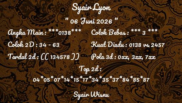 Syair Wisnu - Syair Lyon