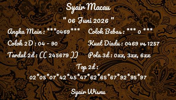 Syair Wisnu - Syair Macau