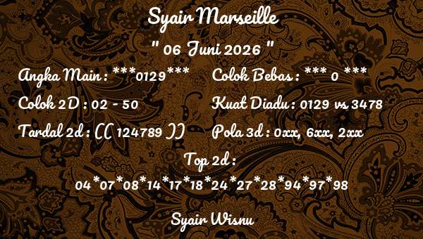 Syair Wisnu - Syair Marseille