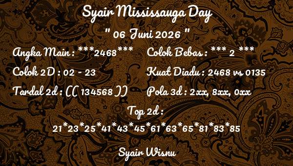 Syair Wisnu - Syair Mississauga Day