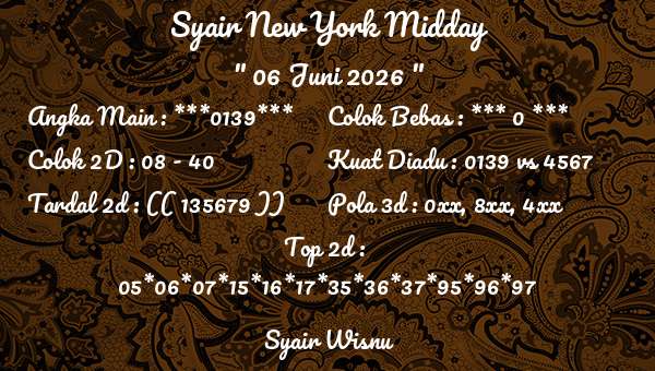 Syair Wisnu - Syair New York Midday