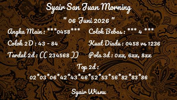Syair Wisnu - Syair San Juan Morning
