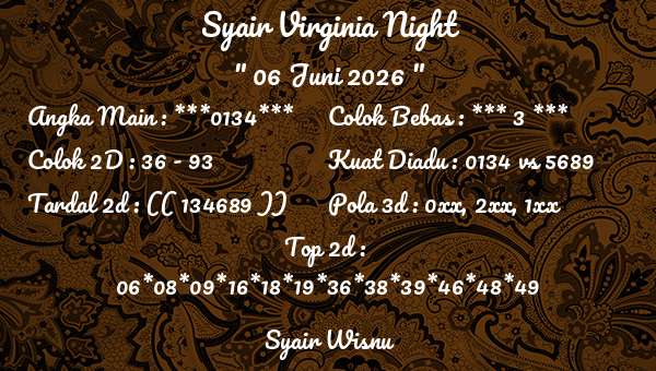 Syair Wisnu - Syair Virginia Night