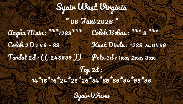 Syair Wisnu - Syair West Virginia