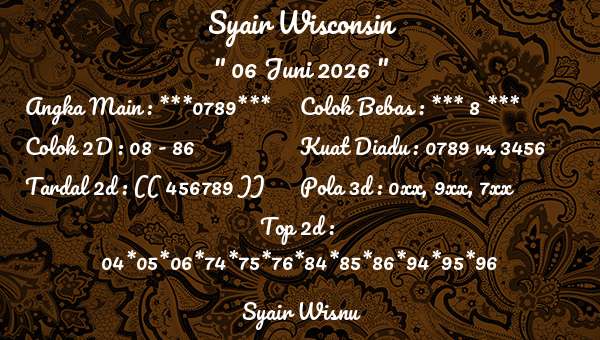 Syair Wisnu - Syair Wisconsin