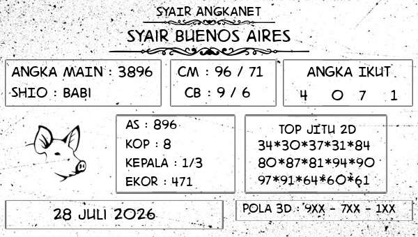SYAIR ANGKANET - Syair Buenos Aires