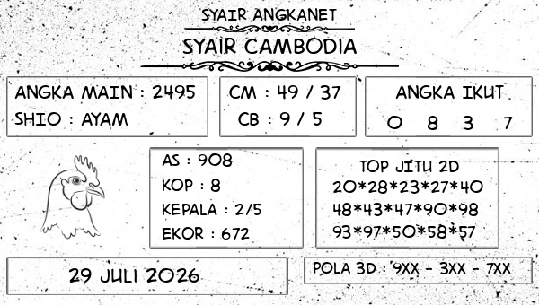SYAIR ANGKANET - Syair Cambodia