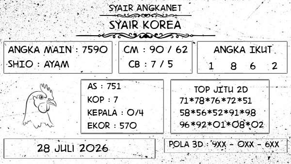 SYAIR ANGKANET - Syair Korea