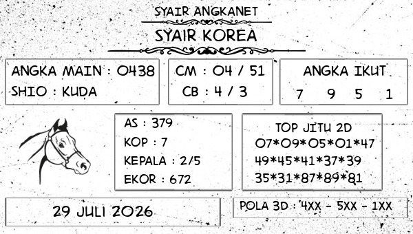 SYAIR ANGKANET - Syair Korea