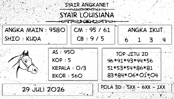 SYAIR ANGKANET - Syair Louisiana
