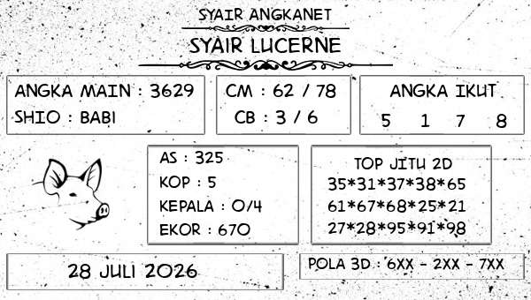 SYAIR ANGKANET - Syair Lucerne