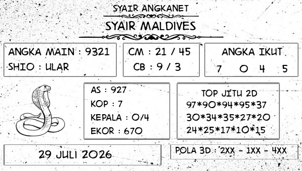 SYAIR ANGKANET - Syair Maldives