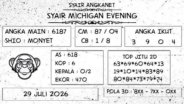 SYAIR ANGKANET - Syair Michigan Evening