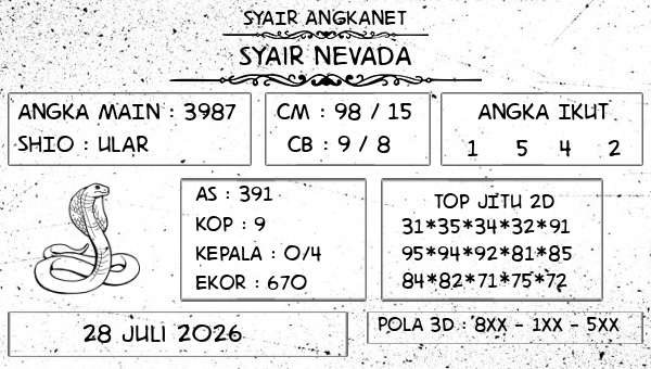 SYAIR ANGKANET - Syair Nevada