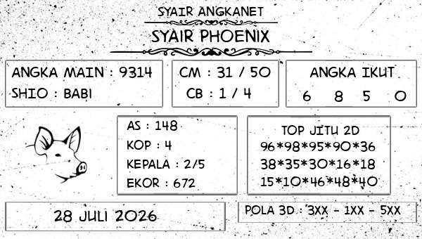 SYAIR ANGKANET - Syair Phoenix