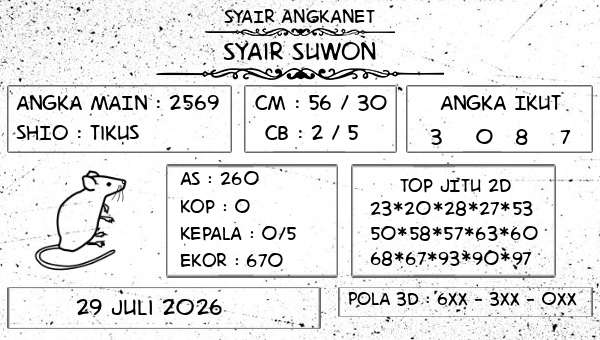 SYAIR ANGKANET - Syair Suwon