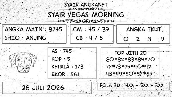 SYAIR ANGKANET - Syair Vegas Morning