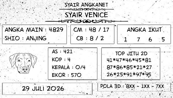 SYAIR ANGKANET - Syair Venice