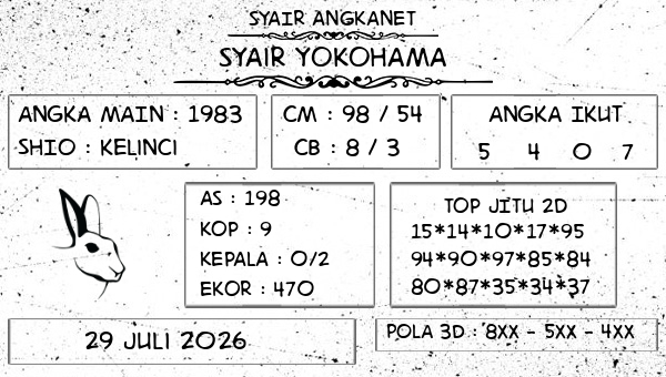 SYAIR ANGKANET - Syair Yokohama