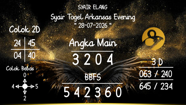 SYAIR ELANG - Syair Togel Arkansas Evening