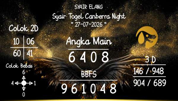 SYAIR ELANG - Syair Togel Canberra Night