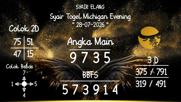 SYAIR ELANG - Syair Togel Michigan Evening