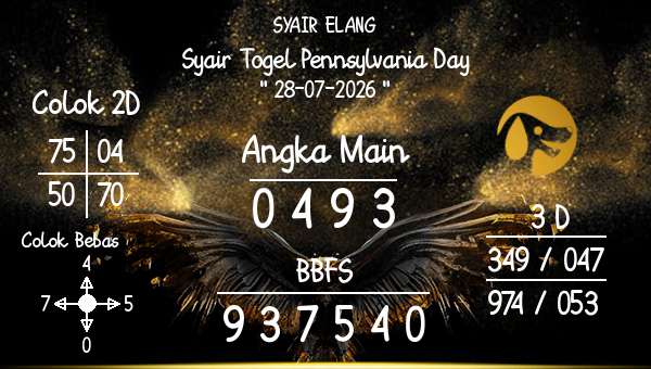 SYAIR ELANG - Syair Togel Pennsylvania Day