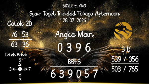 SYAIR ELANG - Syair Togel Trinidad Tobago Afternoon