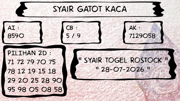 Syair Gatot Kaca - Syair Togel Rostock