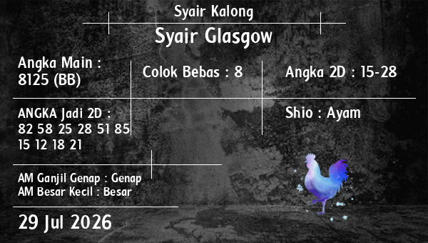 Syair Kalong - Syair Glasgow