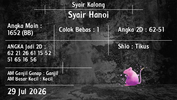 Syair Kalong - Syair Hanoi