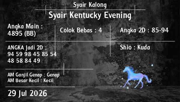 Syair Kalong - Syair Kentucky Evening