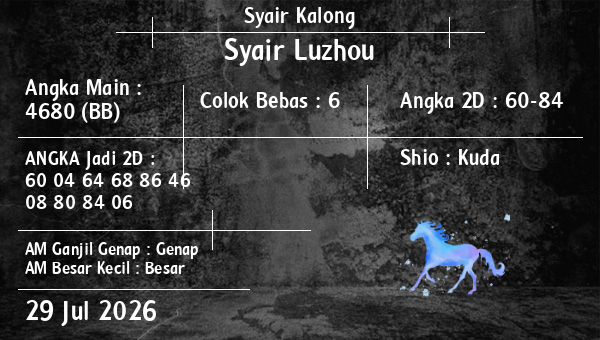 Syair Kalong - Syair Luzhou