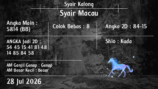 Syair Kalong - Syair Macau