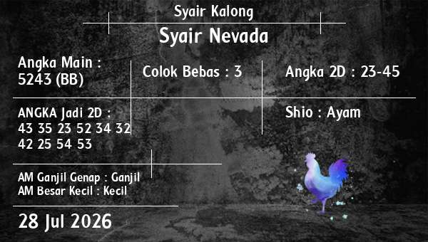 Syair Kalong - Syair Nevada