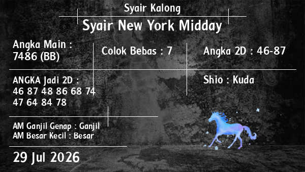 Syair Kalong - Syair New York Midday