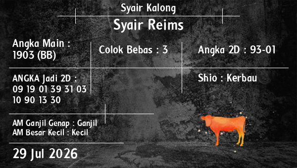 Syair Kalong - Syair Reims