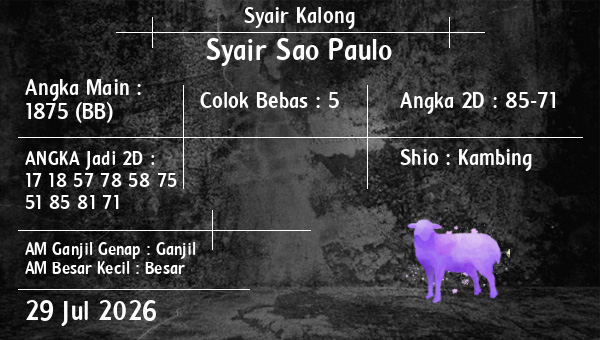 Syair Kalong - Syair Sao Paulo