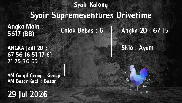 Syair Kalong - Syair Supremeventures Drivetime
