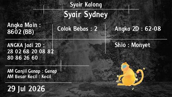 Syair Kalong - Syair Sydney