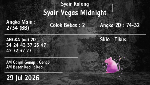 Syair Kalong - Syair Vegas Midnight