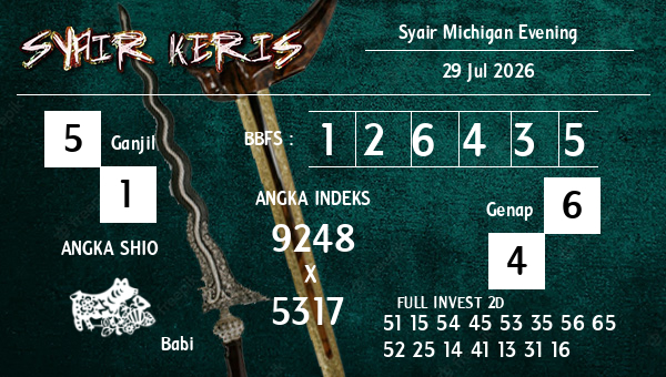  - Syair Michigan Evening