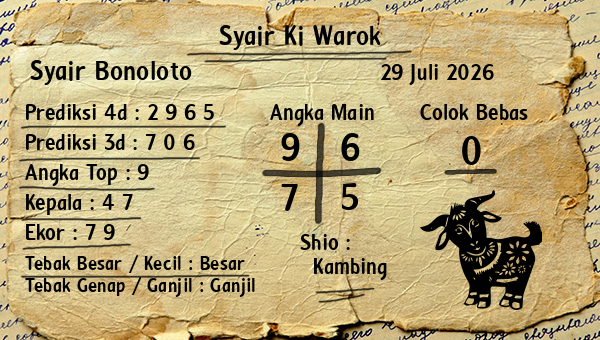Syair Ki Warok - Syair Bonoloto