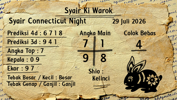 Syair Ki Warok - Syair Connecticut Night