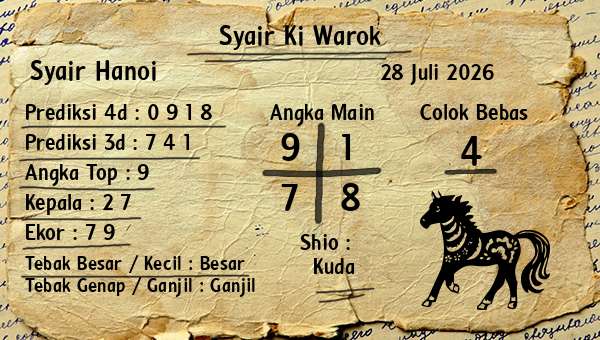 Syair Ki Warok - Syair Hanoi