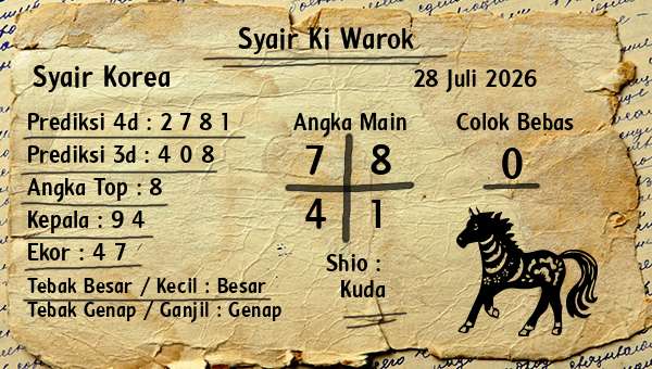 Syair Ki Warok - Syair Korea