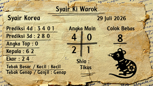Syair Ki Warok - Syair Korea