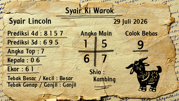 Syair Ki Warok - Syair Lincoln