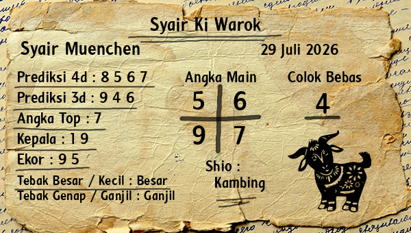 Syair Ki Warok - Syair Muenchen